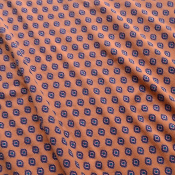 Pact Orange and Black Geometric Fit and Flare 3/4 Sleeve Dress Size M - Picture 4 of 11